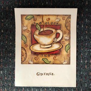 5 O'CLOCK TEA Print by Aline Gauthier
